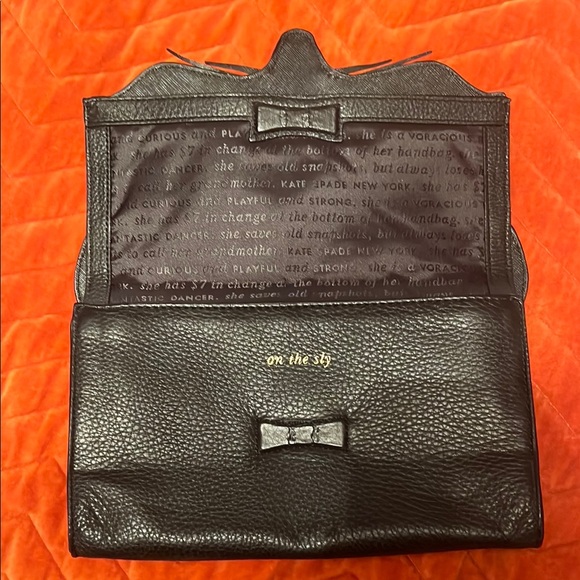 EUC Kate Spade On the Sly Fox Face Leather Clutch - Picture 5 of 5